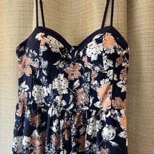 Floral Spaghetti Strap Jumpsuit